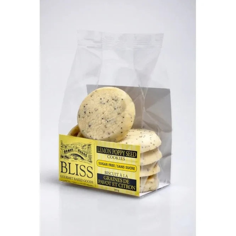 Bliss Sugar Free Lemon Poppy Seed Cookies