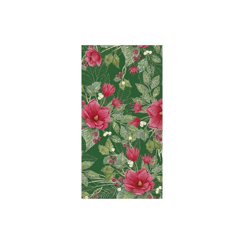 Christmas Flower Paper Napkins - Buffet/Guest