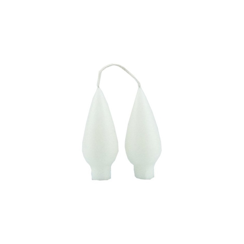 Danish Drop Candle - 4" White