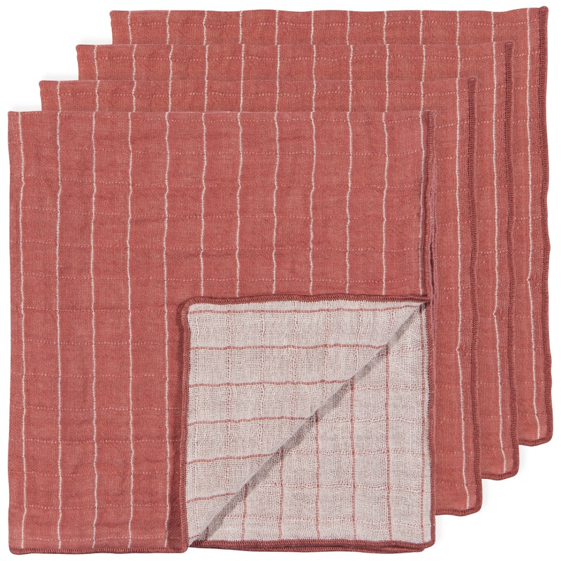 Double Weave Napkin Set - Canyon Rose