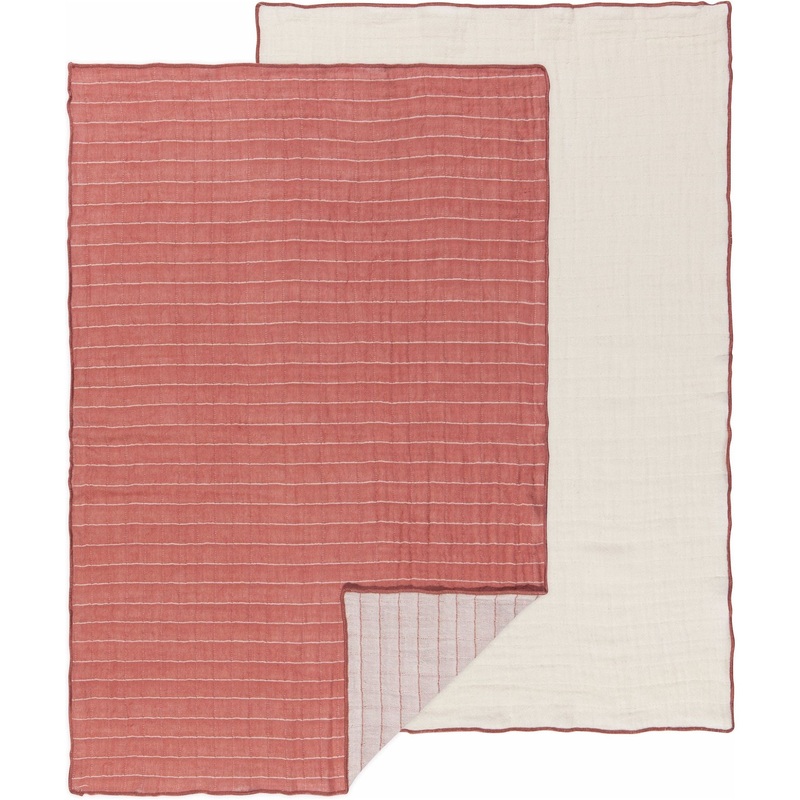 Double Weave Tea Towel Set - Canyon Rose