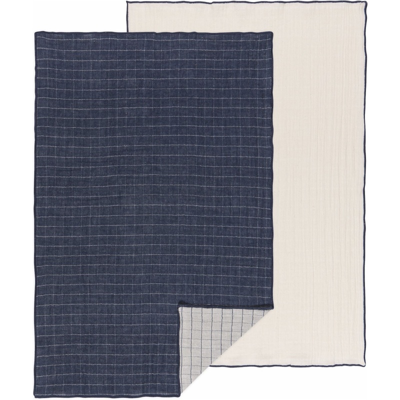 Double Weave Tea Towel Set - Midnight
