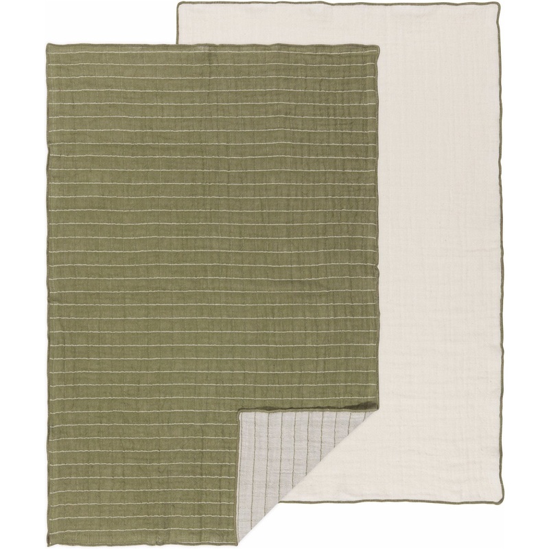 Double Weave Tea Towel Set - Olive Branch