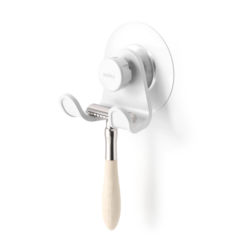 Flex Adhesive Shower Hook - White