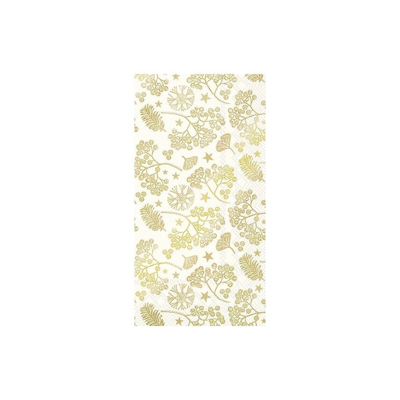 Gold Winter Branches Paper Napkins - Buffet/Guest