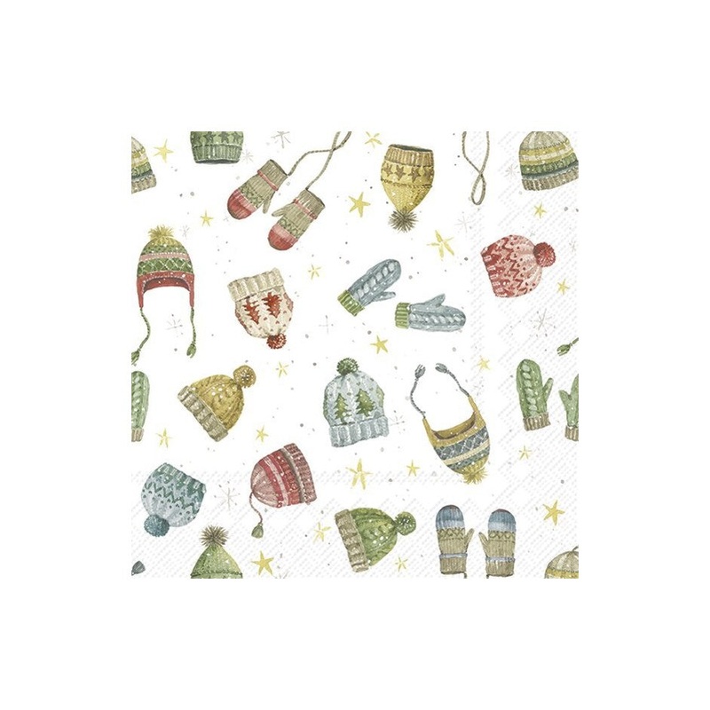 Hats & Gloves Paper Napkins - Lunch