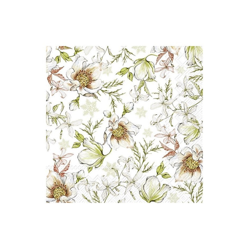 Linnea White Paper Napkins - Lunch