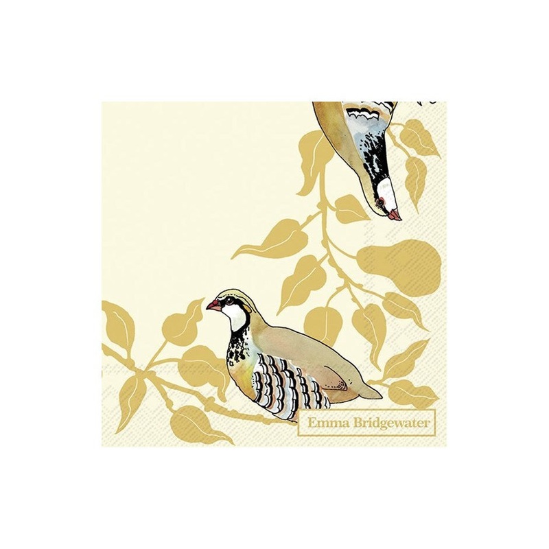 Partridge Paper Napkins - Cocktail