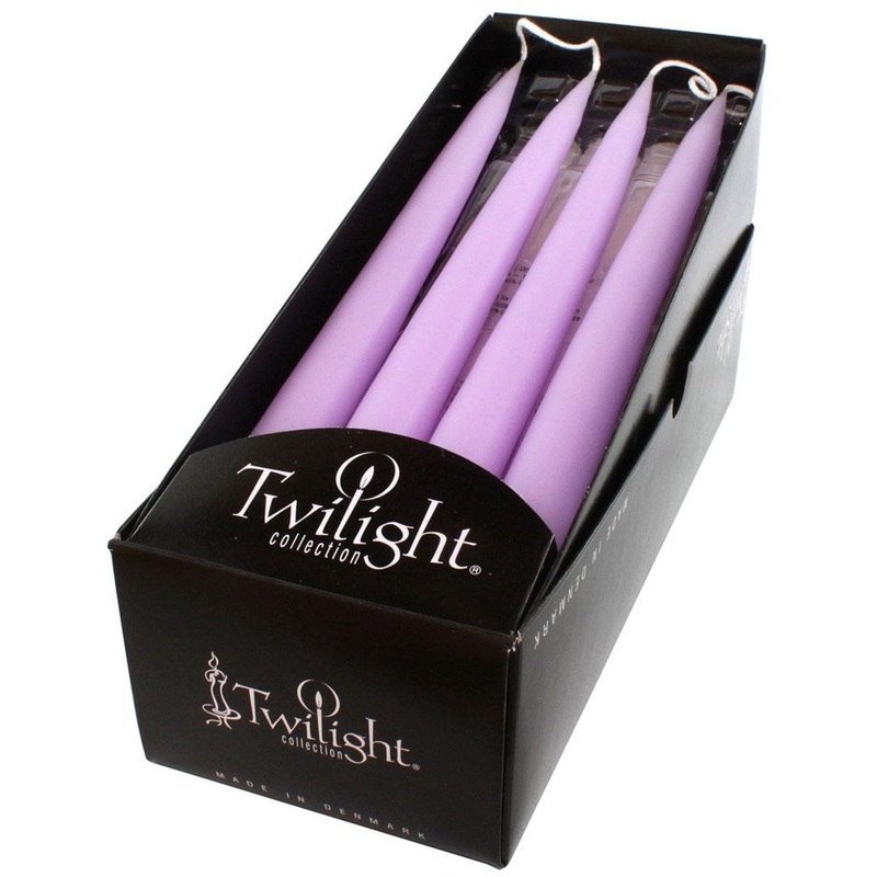 Taper Candle Pair - Pastel Purple