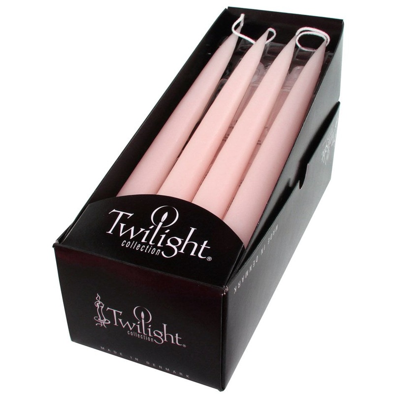 Taper Candle Pair - Powder Pink
