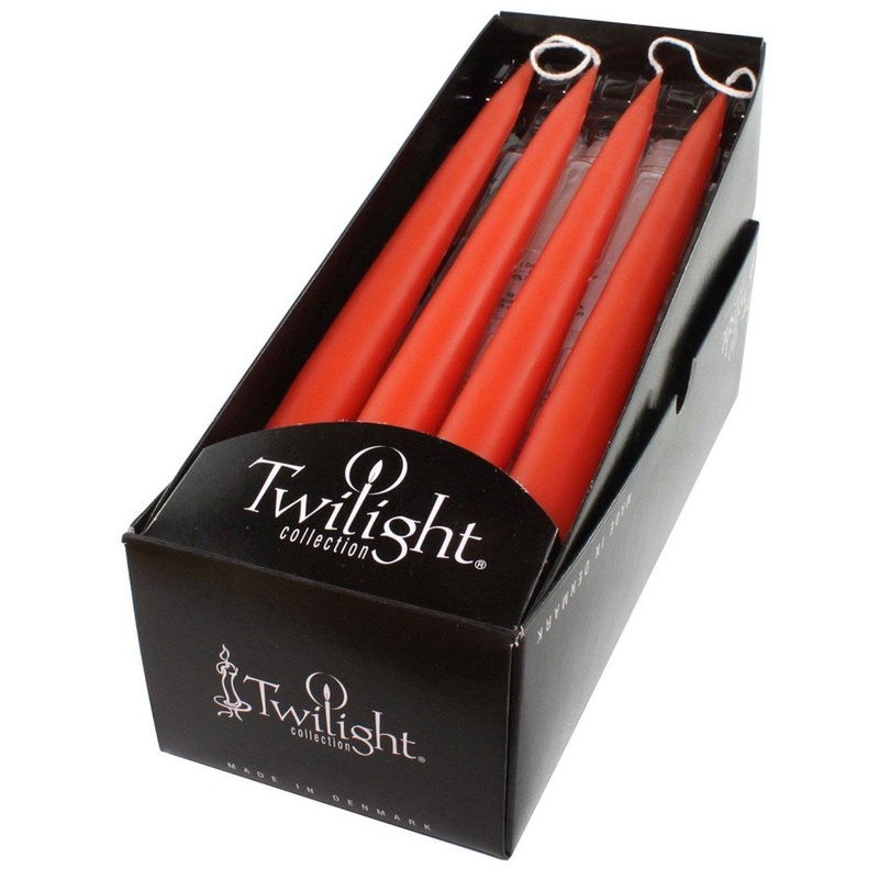 Taper Candle Pair - Rust