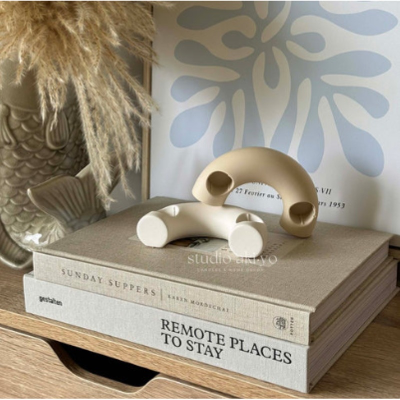Arched Incense Holder - Beige