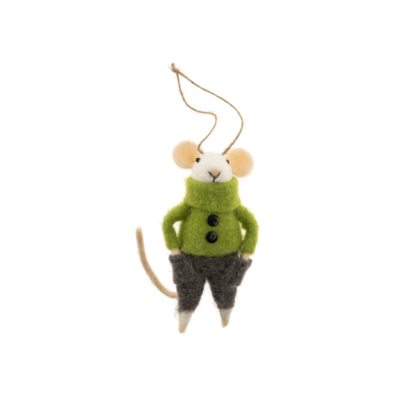 Comfortable Cooper Mouse Ornament