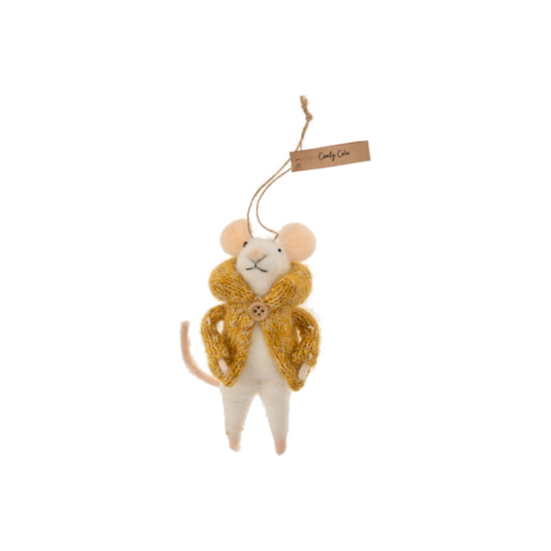 Comfy Cole Mouse Ornament