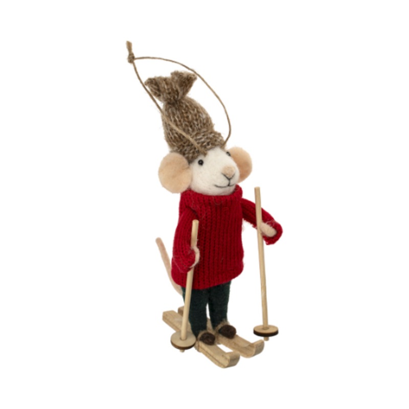 Downhill Dean Mouse Ornament