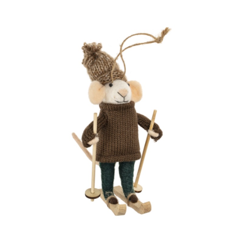 Downhill Dylan Mouse Ornament