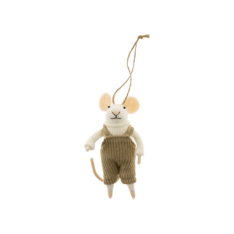 Dungarees Dorian Mouse Ornament