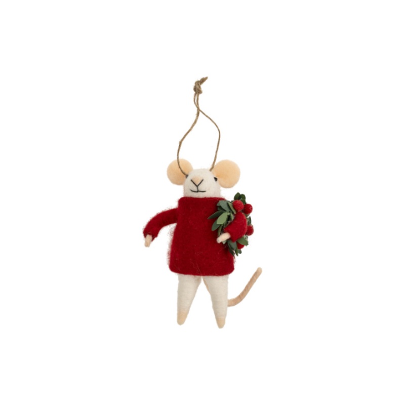 Festive Felix Mouse Ornament