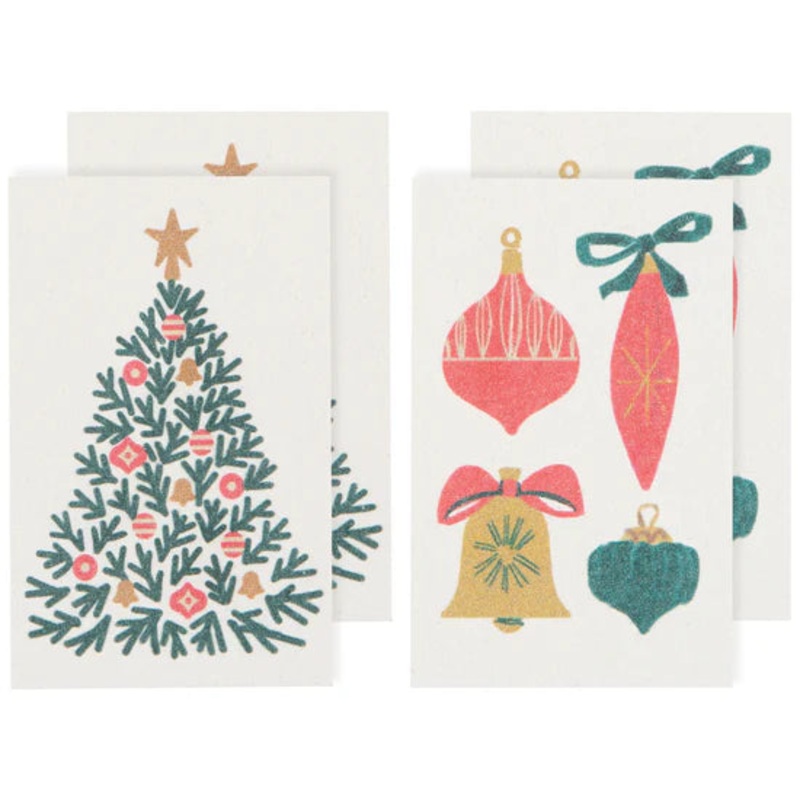 Festive Fir Pop Up Sponges Set/4