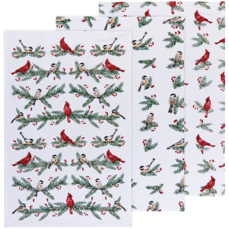 Floursack Tea Towel Set - Birds & Boughs