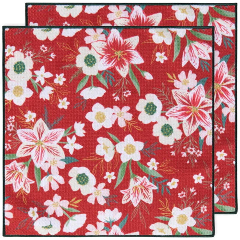 Microfibre Dishcloth Set - Amaryllis