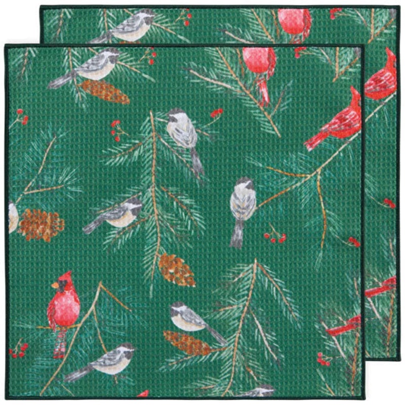 Microfibre Dishcloth Set - Birds & Boughs