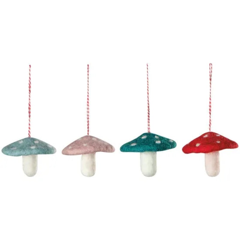 Mushroom Gems Ornament - Assorted