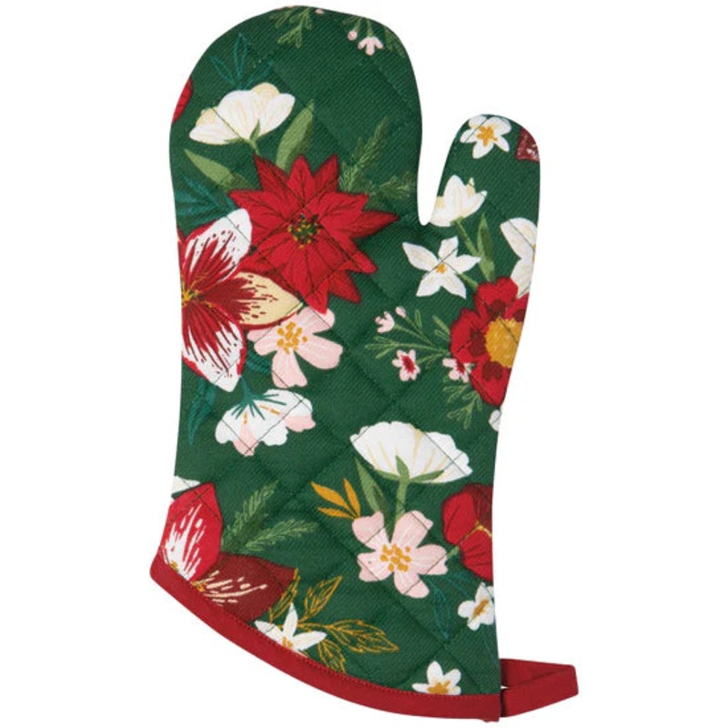 Oven Mitts - Amaryllis