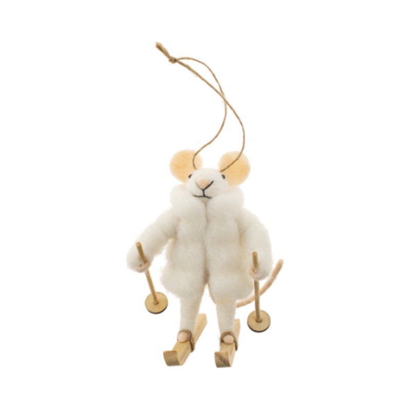 Slalom Smith Mouse Ornament