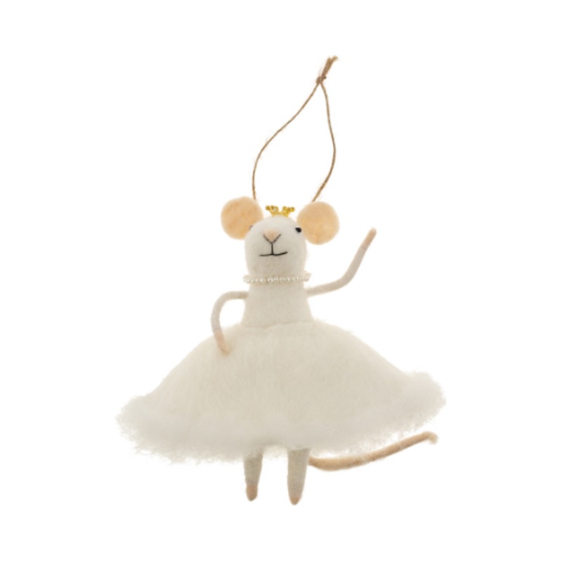 Snow Princess Mouse Ornament