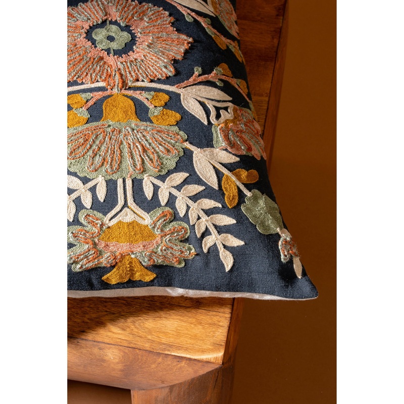 Aster Embroidered Pillow