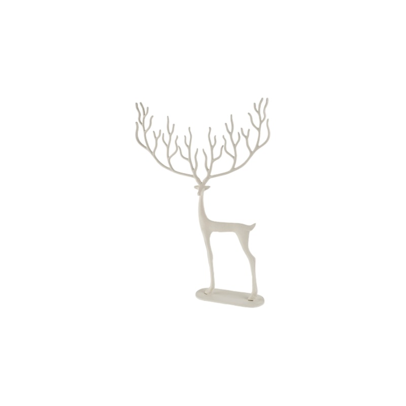 Ivory Sculpted Reindeer