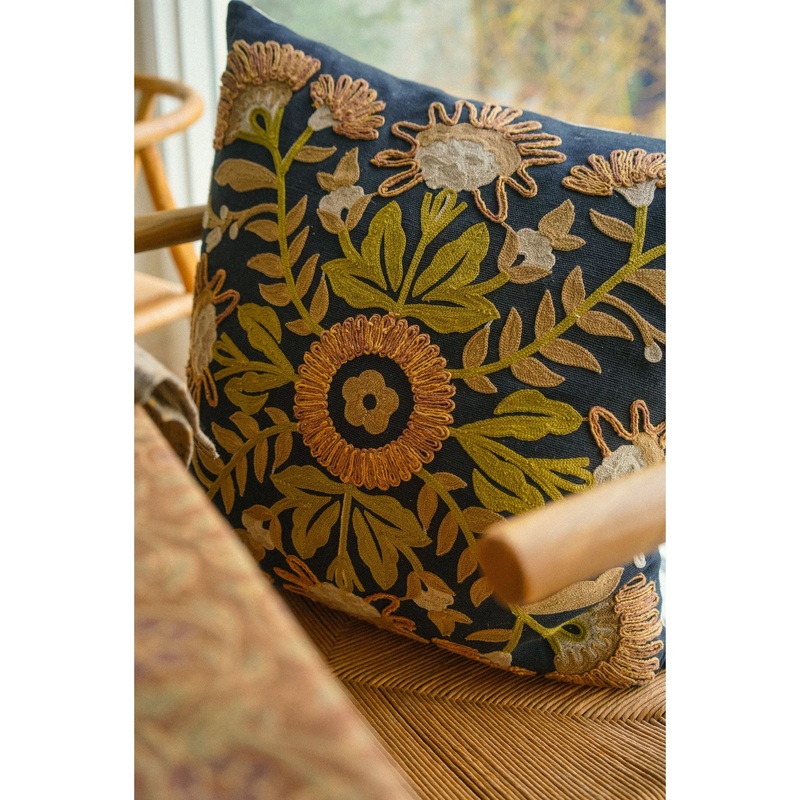 Primrose Embroidered Pillow
