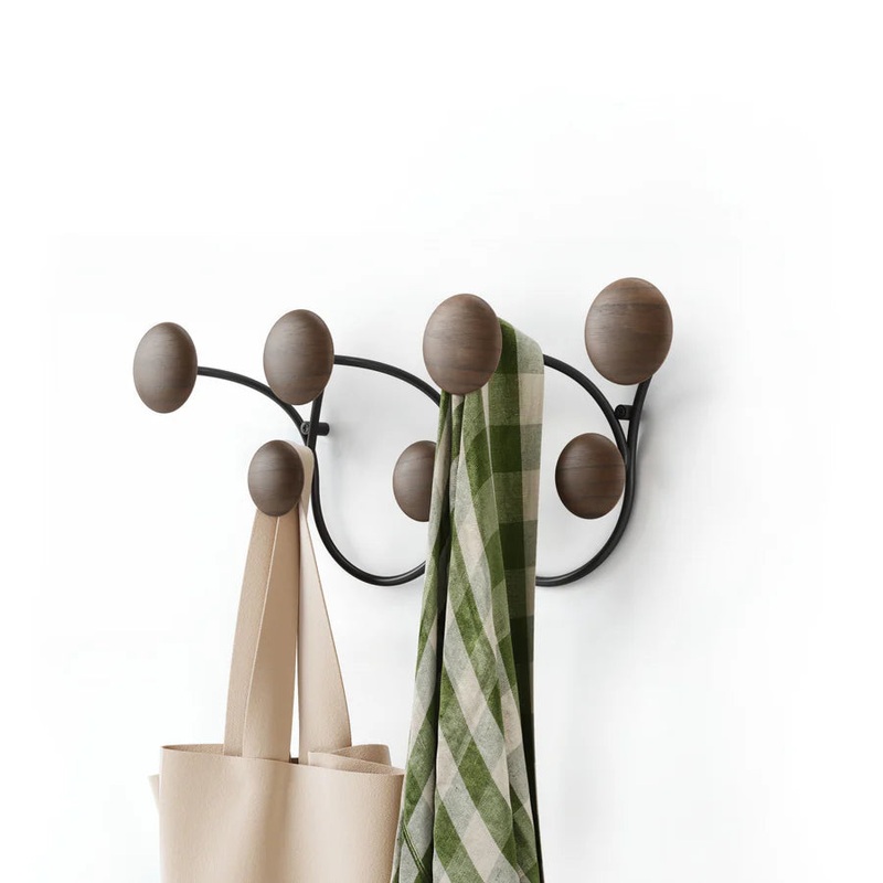 Umbra Dotsy Coat Rack - Walnut