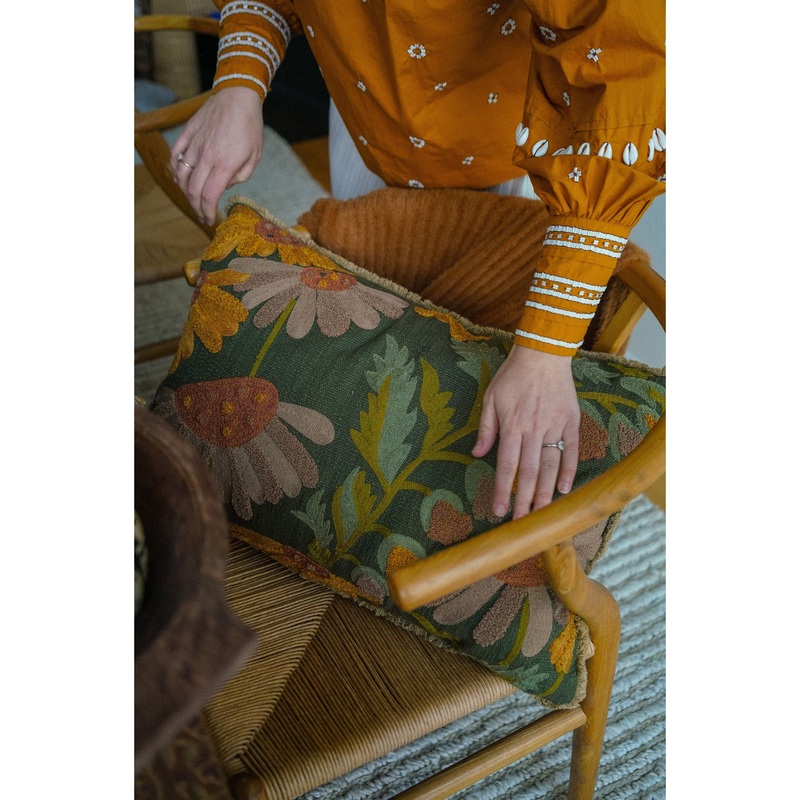 Valley Embroidered Pillow