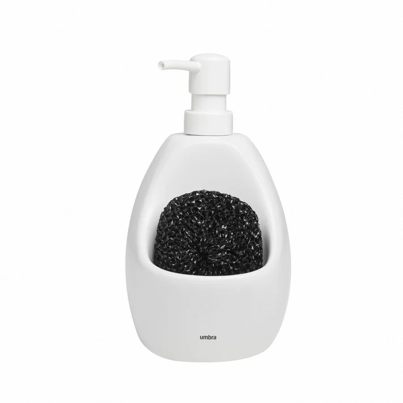 White Joey Soap Pump with Sponge