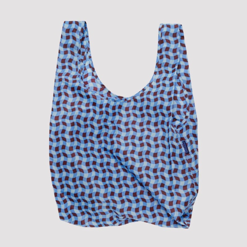 Baggu - Wavy Gingham Blue