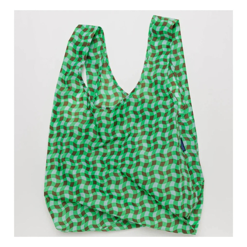 Baggu - Wavy Gingham Green