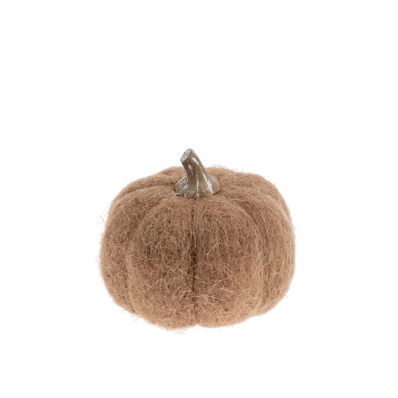 Small Terracotta Felt Pumpkin