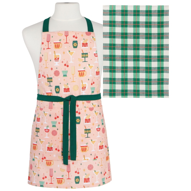 Apron Set/2 -  Holiday Spirits