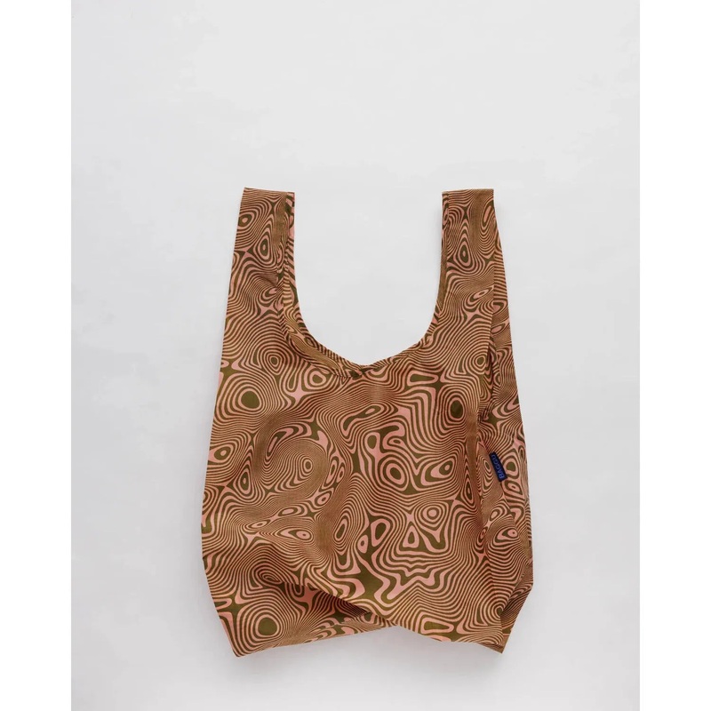 Baggu Tote Bag - Trippy Swirl Salmon