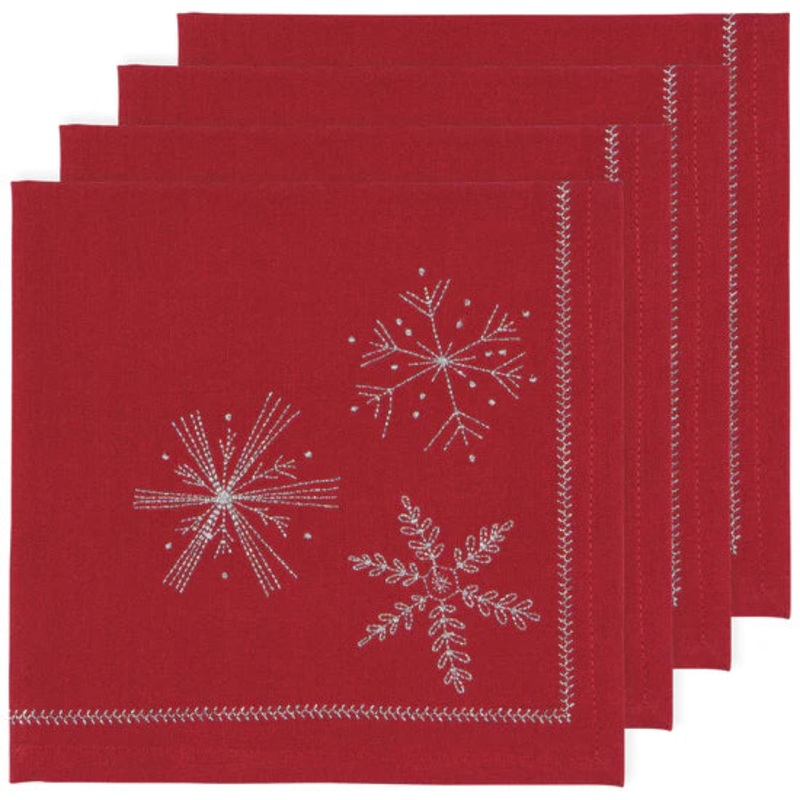 Napkin Set - Snowflakes