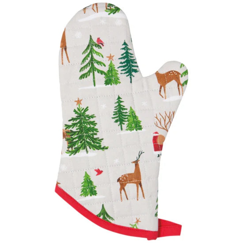 Oven Mitts - Santa's Reindeer