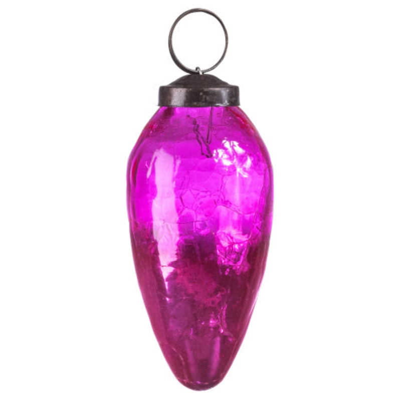 Pink Teardrop Ornament