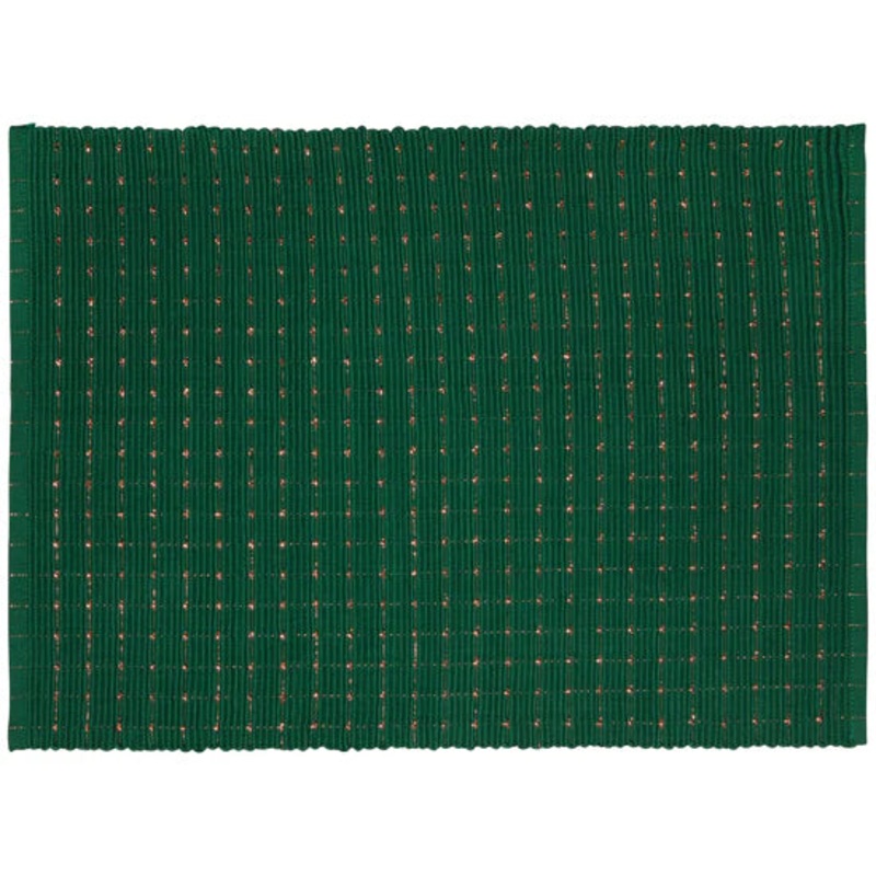 Ribbed Green Copper Placemat