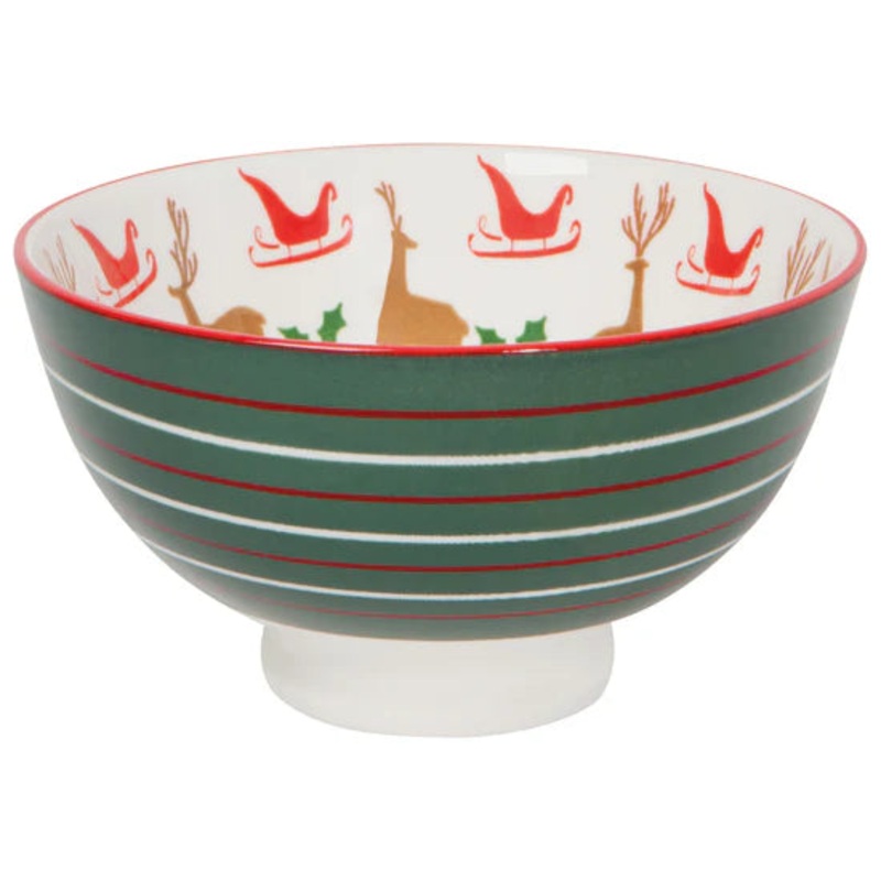 Small Stamped Bowl - Reindeer