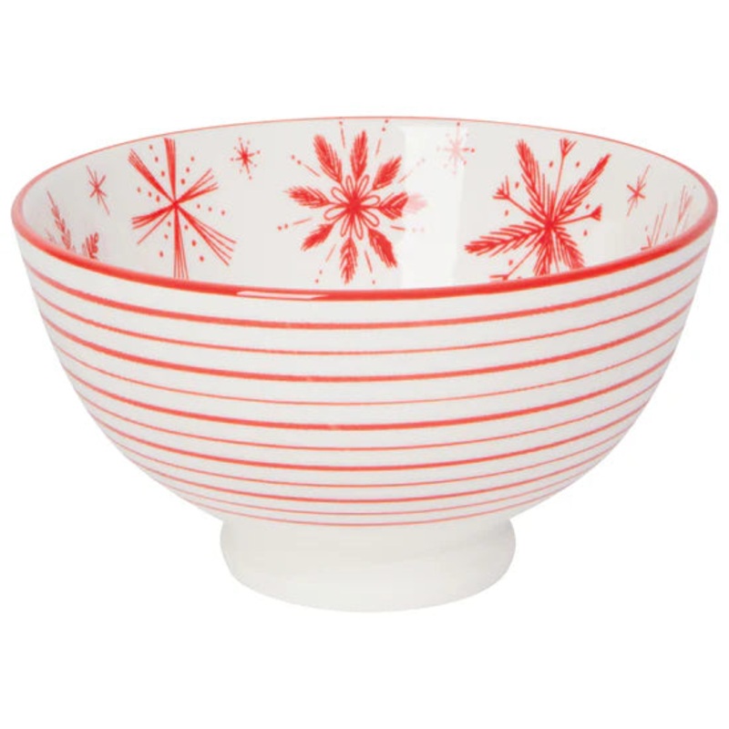 Small Stamped Bowl - Snowflakes