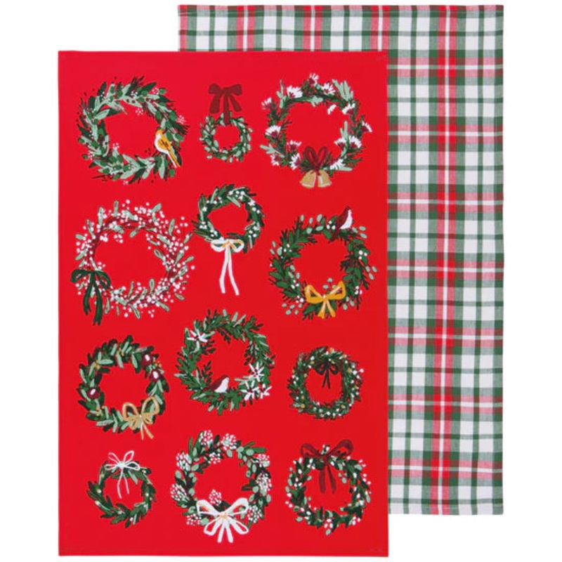 Tea Towel Set - Wreaths