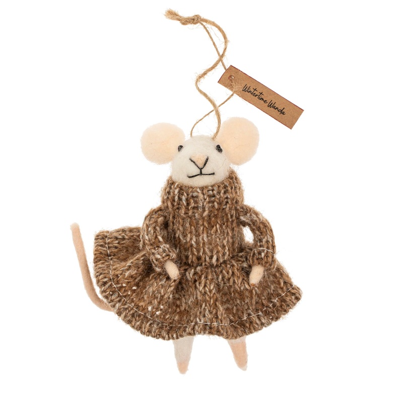 Wintertime Wanda Mouse Ornament