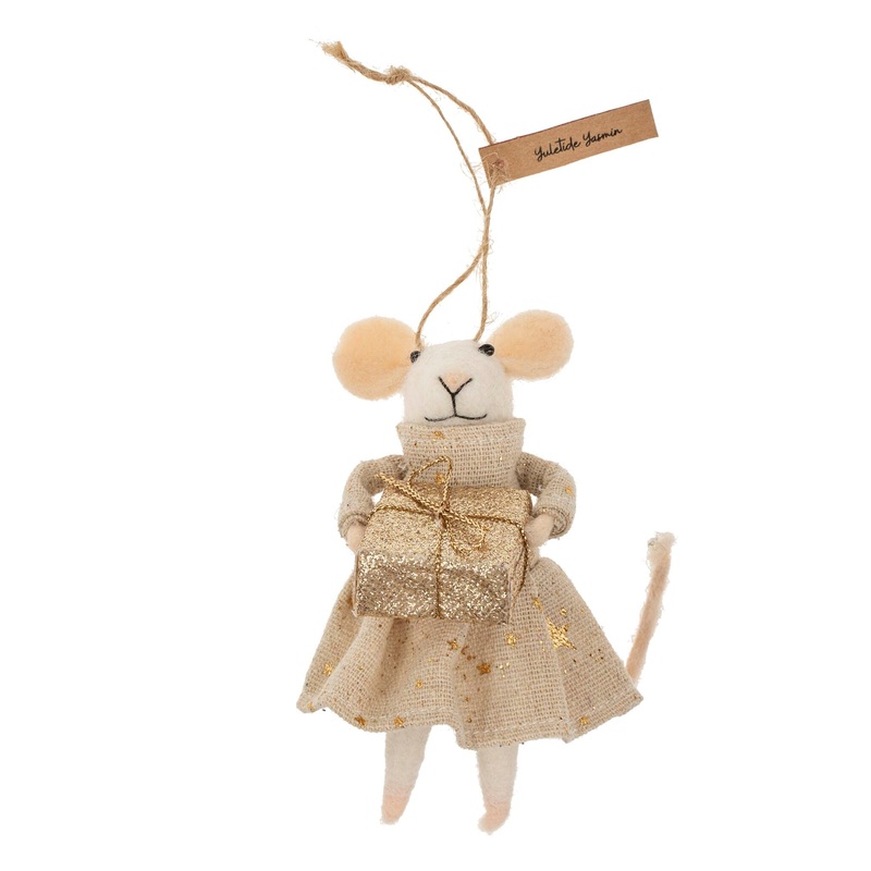 Yuletide Yasmin Mouse Ornament